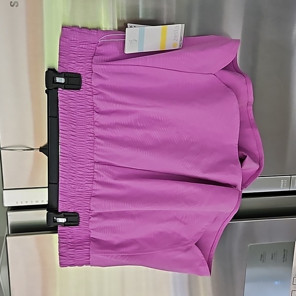 💕ZELLA💕 Altitude Running Shorts ~ Purple Iris Moire Embossed XL NWT - Picture 8 of 13